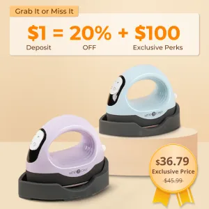 $1 Deposit for HTVRONT Mini Heat Press 3 Machine Warm-Up