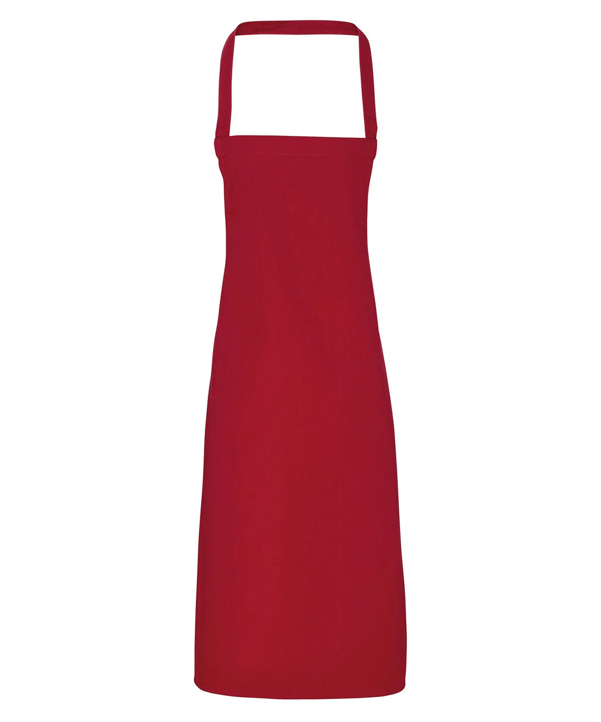 100 Organic Cotton Bib Apron | Burgundy