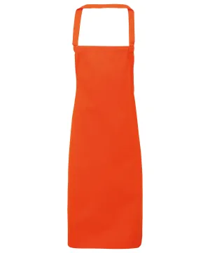 100 Organic Cotton Bib Apron | Orange