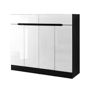 120cm Shoe Cabinet Storage Rack High Gloss Front
