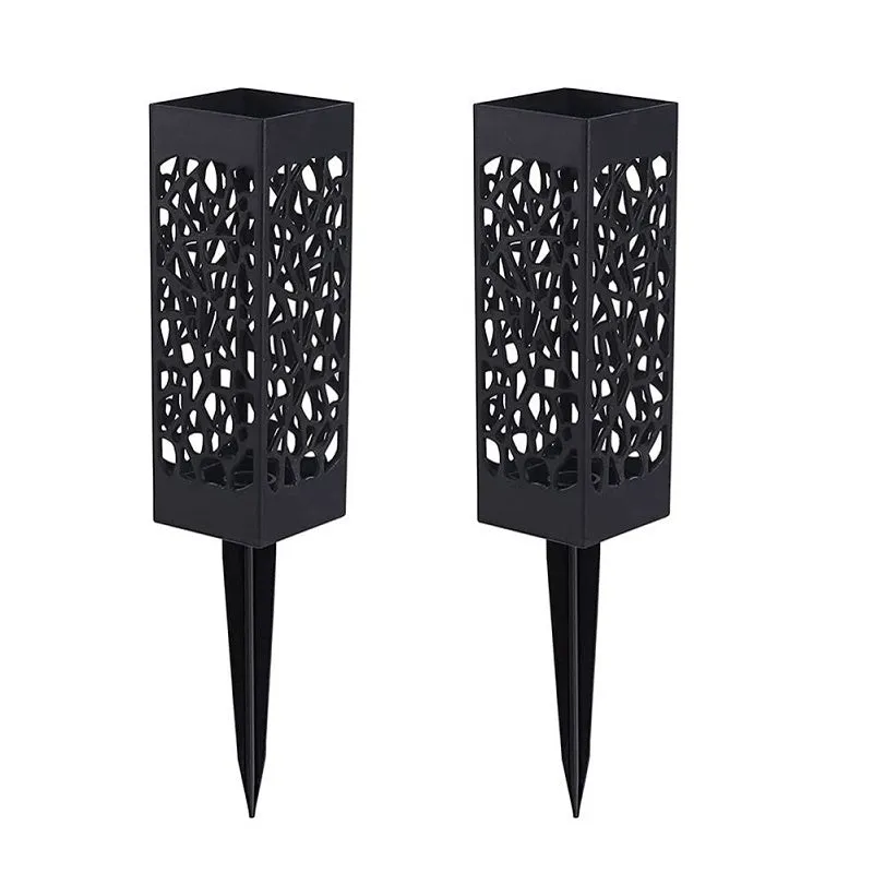 2 PCS Hollow Flower Basket for Gravestone Yard Decoration
