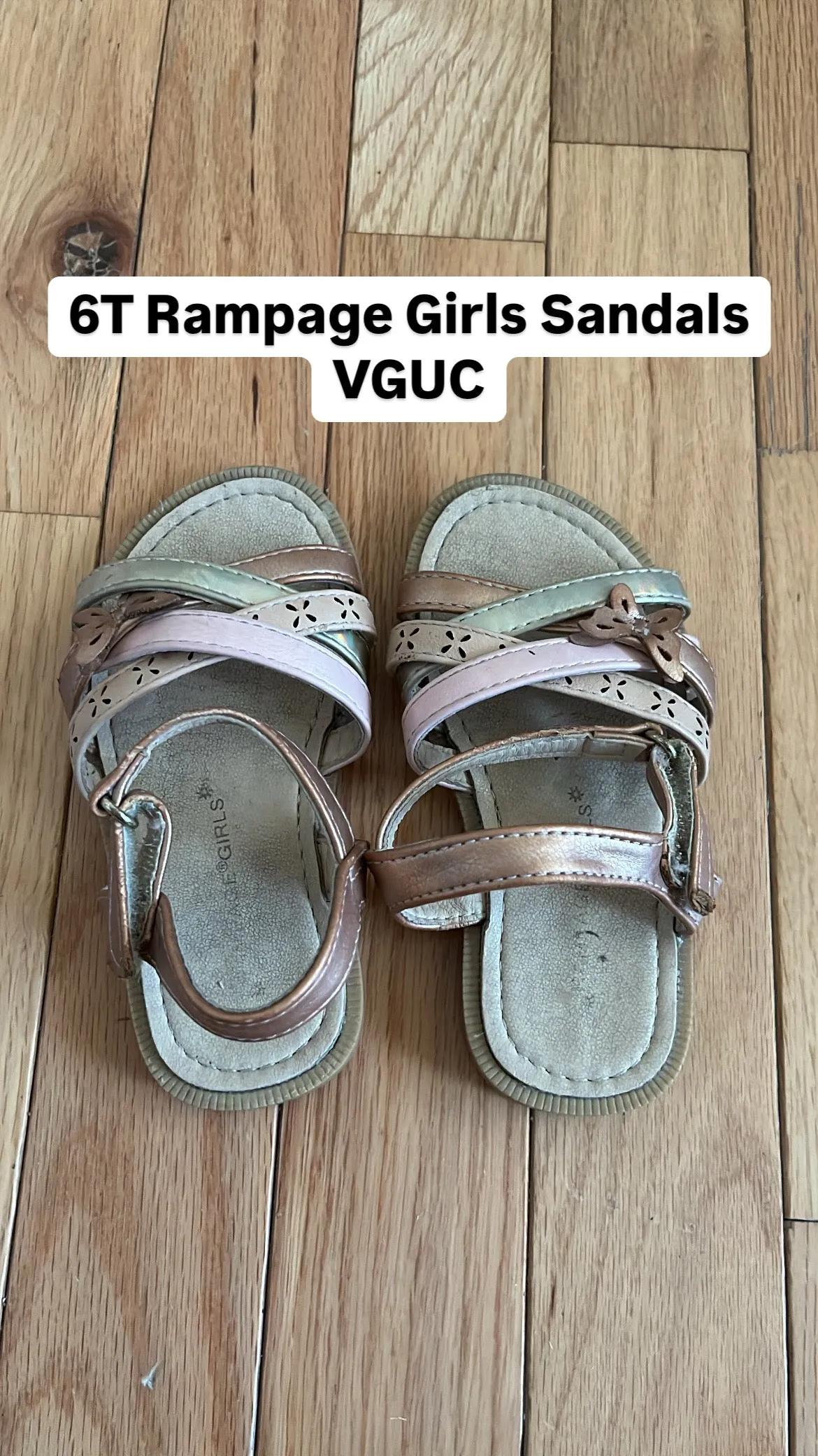 6T Sandals, Shoes 6.5 (Walkers:12-24 mth)