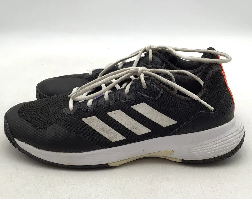 Adidas Men's Gamecourt 2.0 HQ8478 Black Athletic Shoes - Size 9.5
