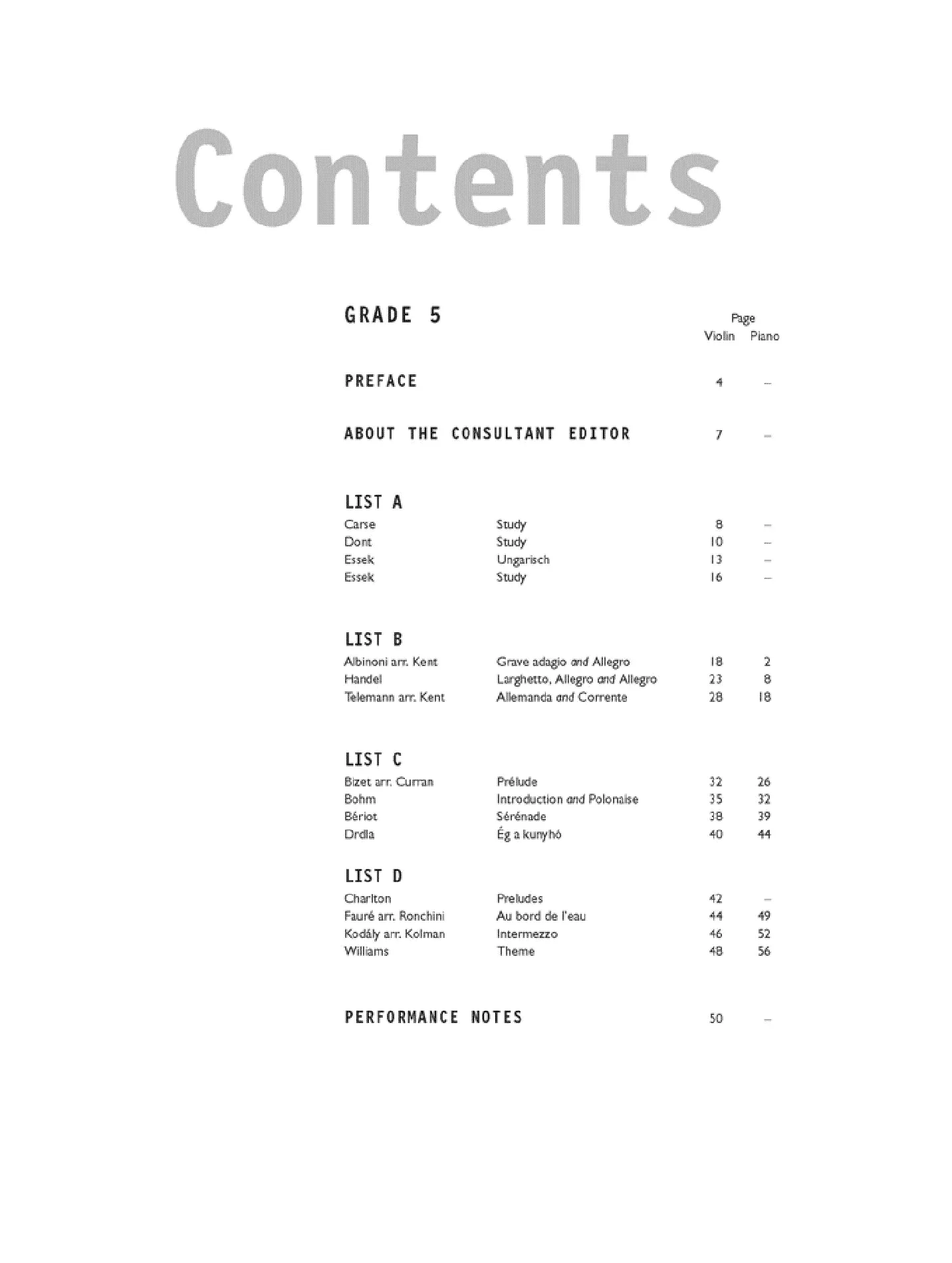 AMEB Violin Series 8 Grade 5