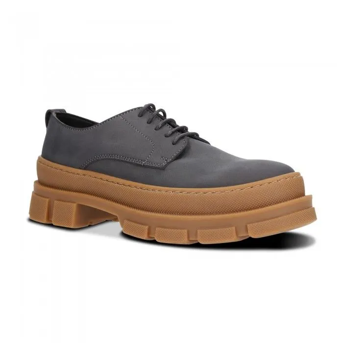 Arum Grey Chunky Derby Vegan Shoes