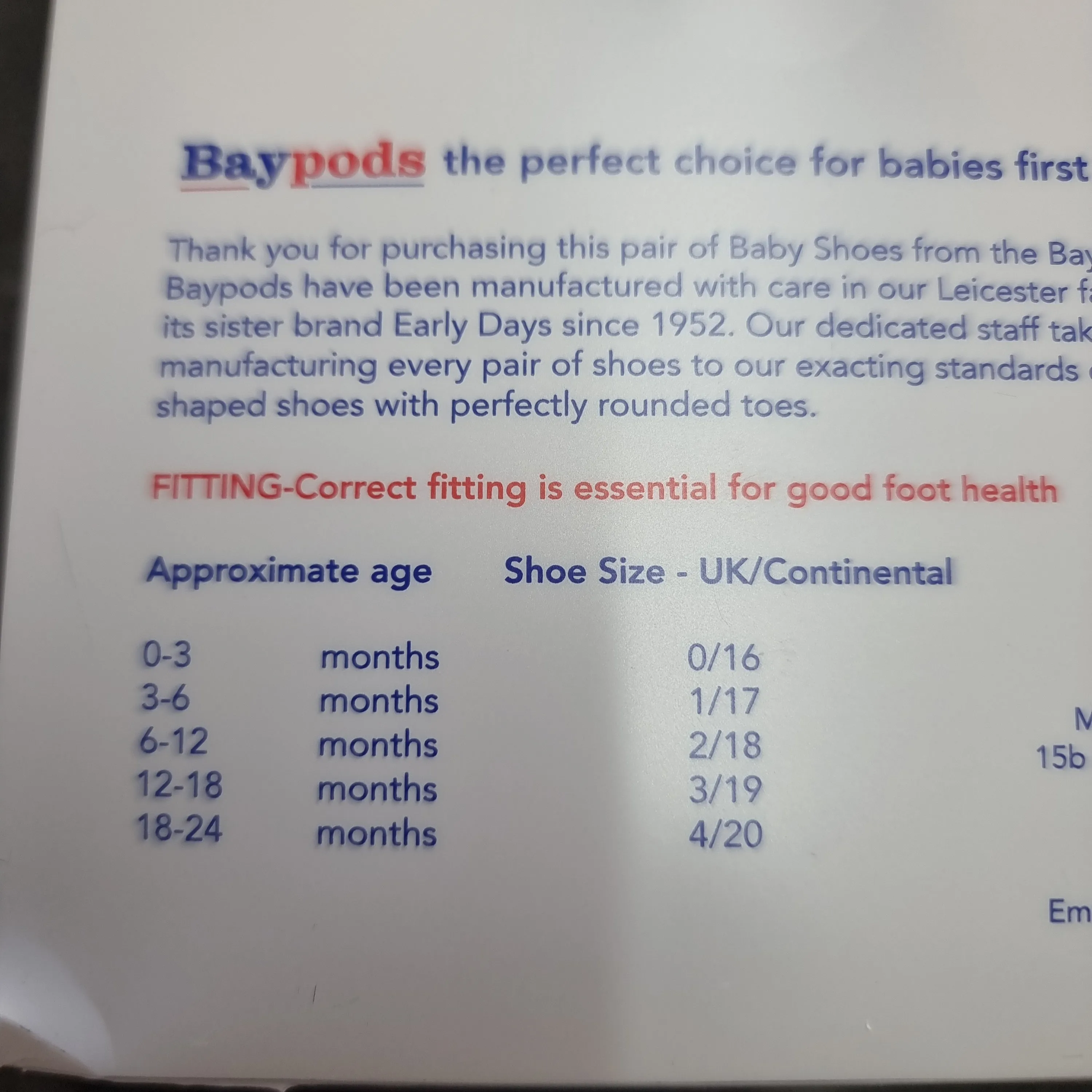 Baypod white shoe