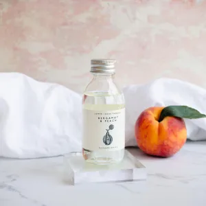 Bergamot and Peach Scented Reed Diffuser Refill