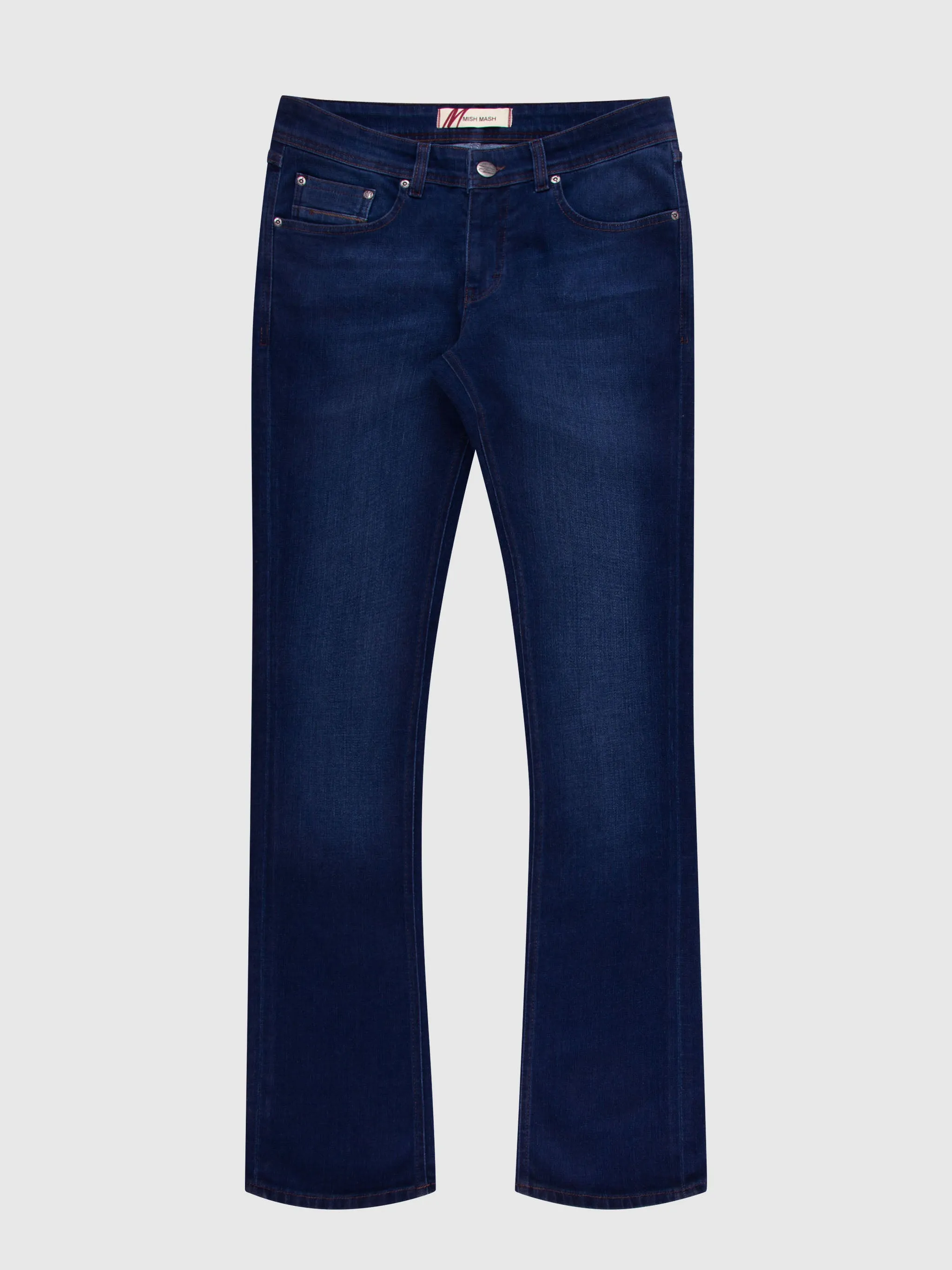 Bootcut (Flare) Fit Mid Stretch Rambler Dark Jeans