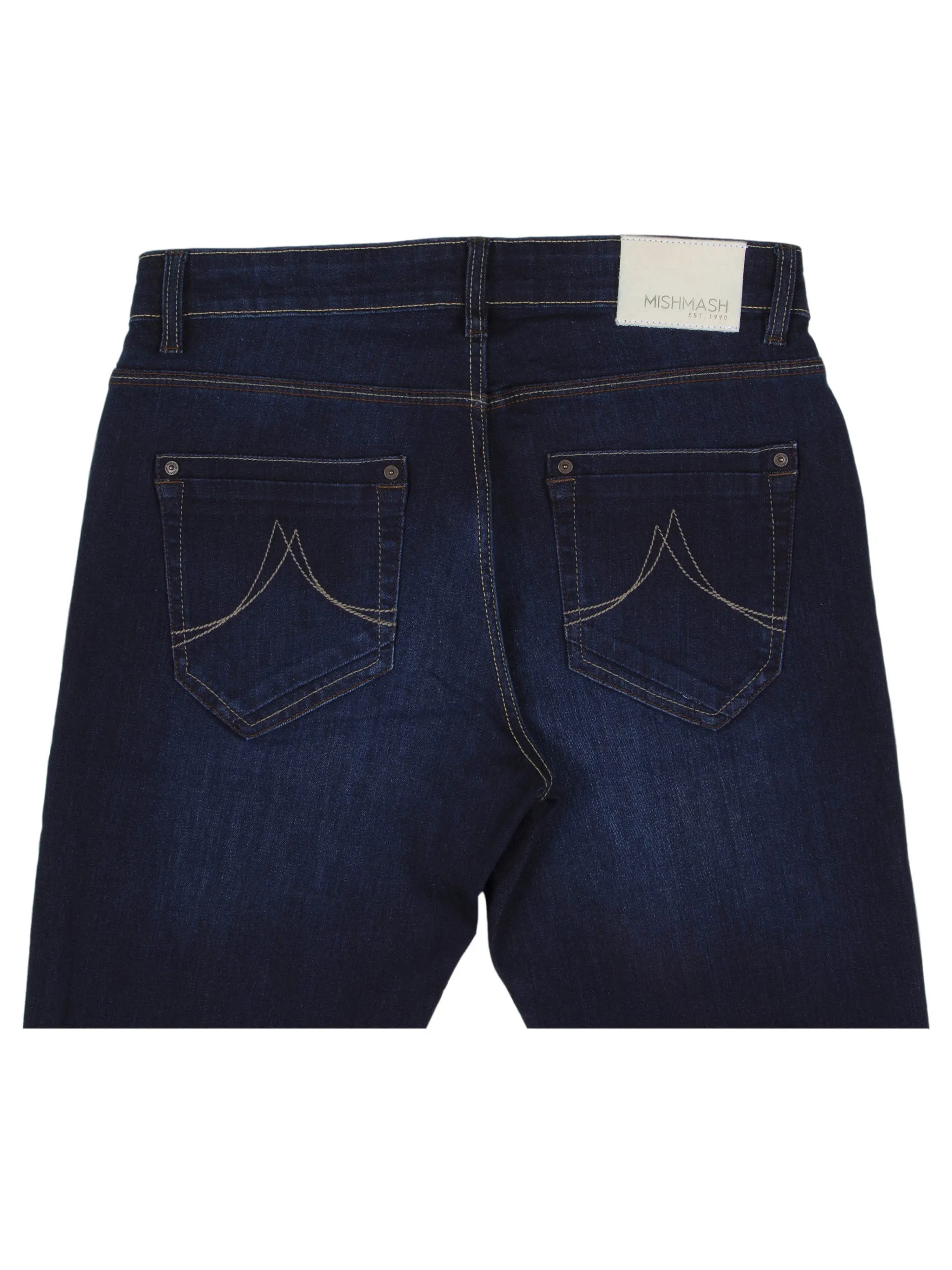 Bootcut (Flare) Fit Mid Stretch Recycled Denim Camaro Dark Jeans