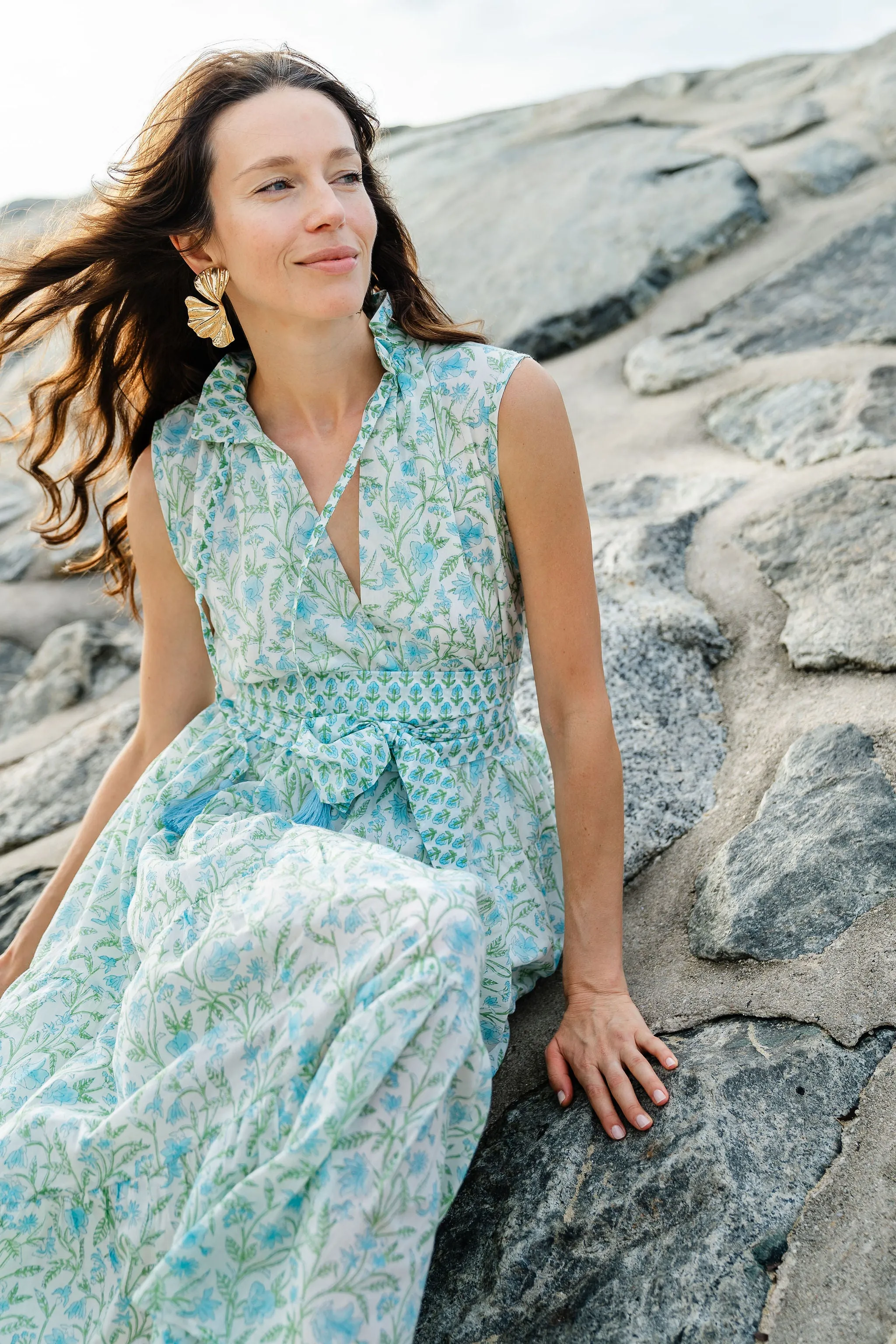 BOTANICAL - PATTE - Sea Foam Maxi