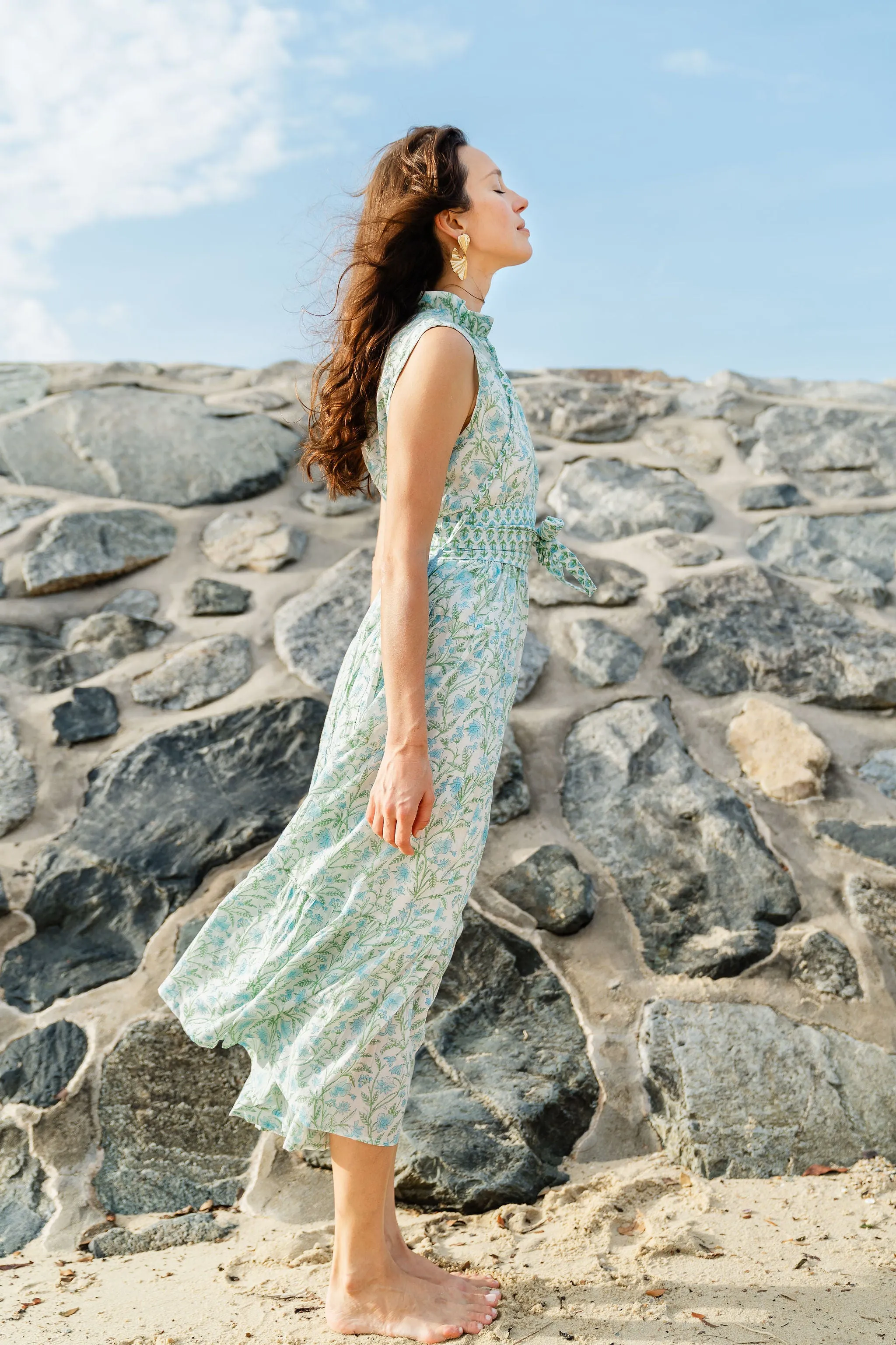BOTANICAL - PATTE - Sea Foam Maxi