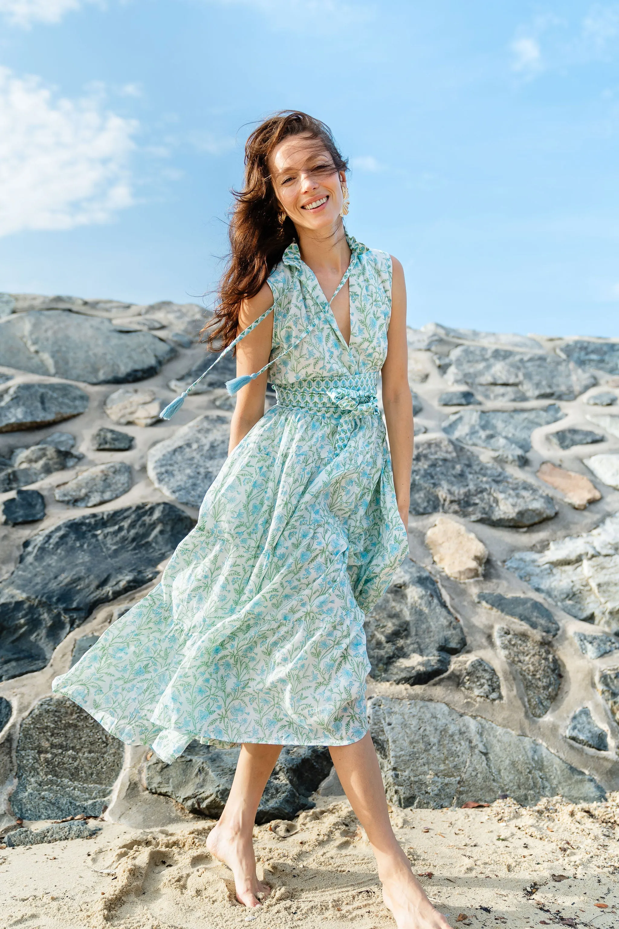 BOTANICAL - PATTE - Sea Foam Maxi