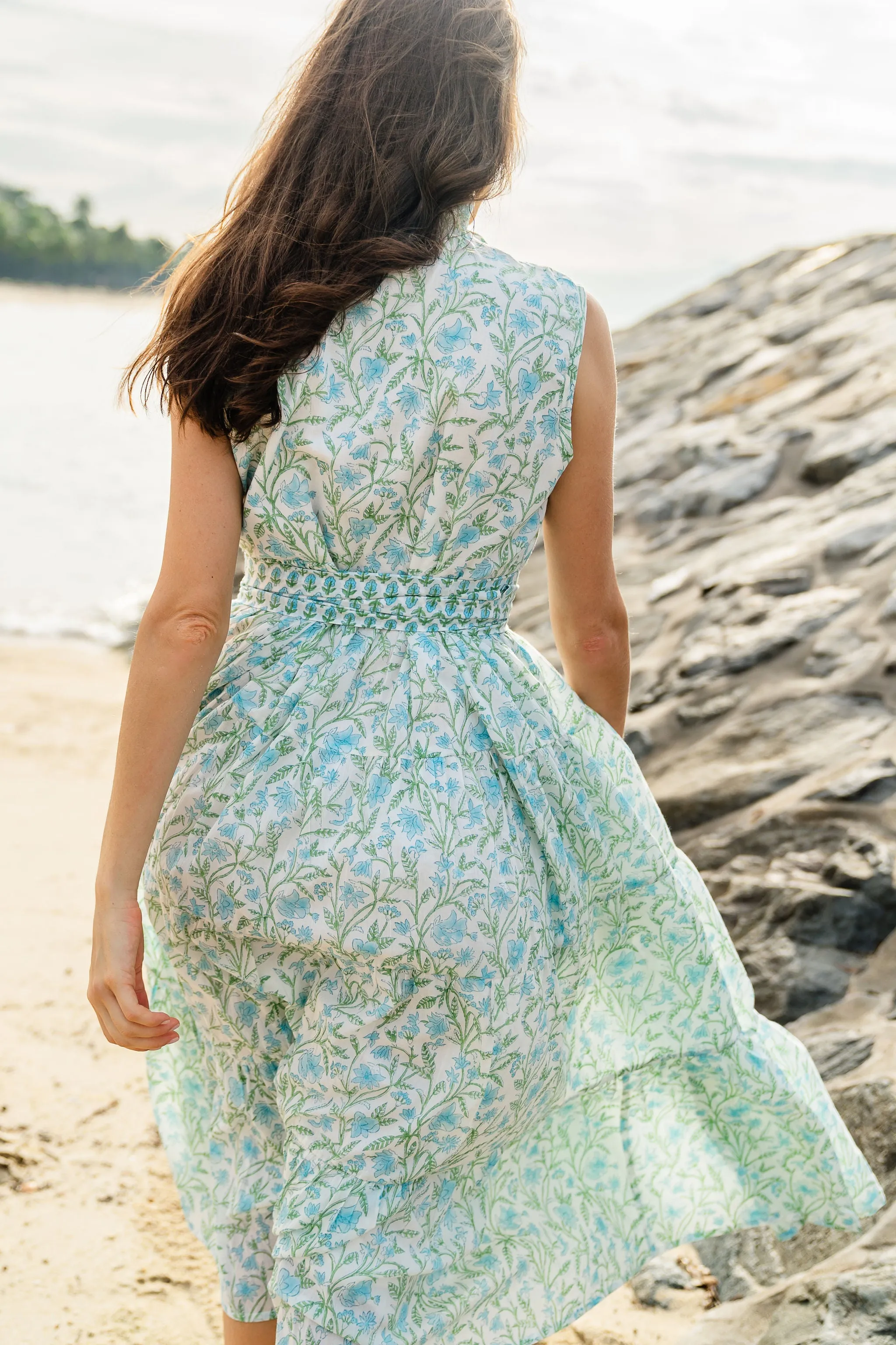 BOTANICAL - PATTE - Sea Foam Maxi