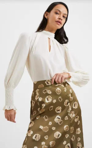 Crepe Light Keyhole Top