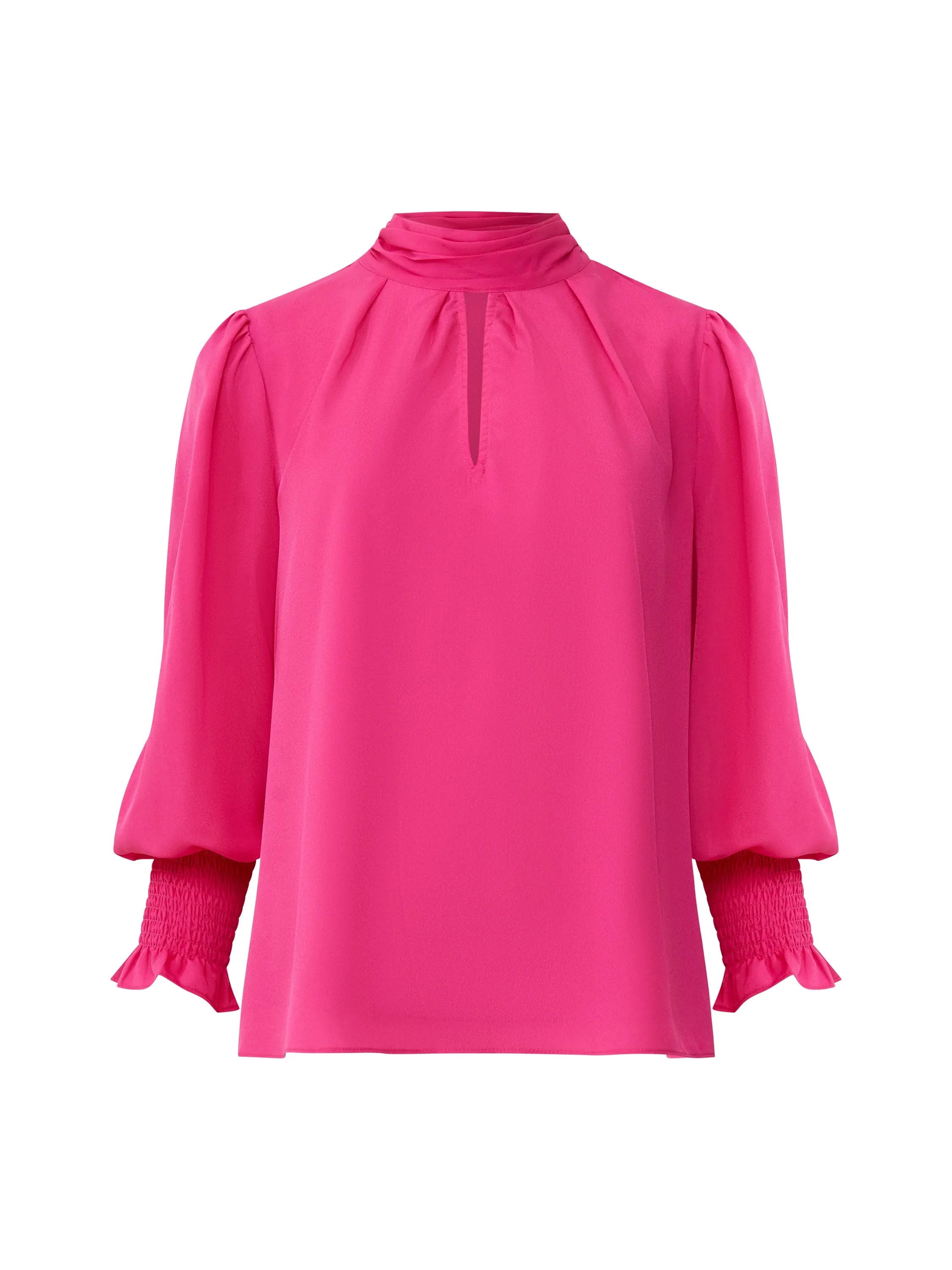 Crepe Light Keyhole Top