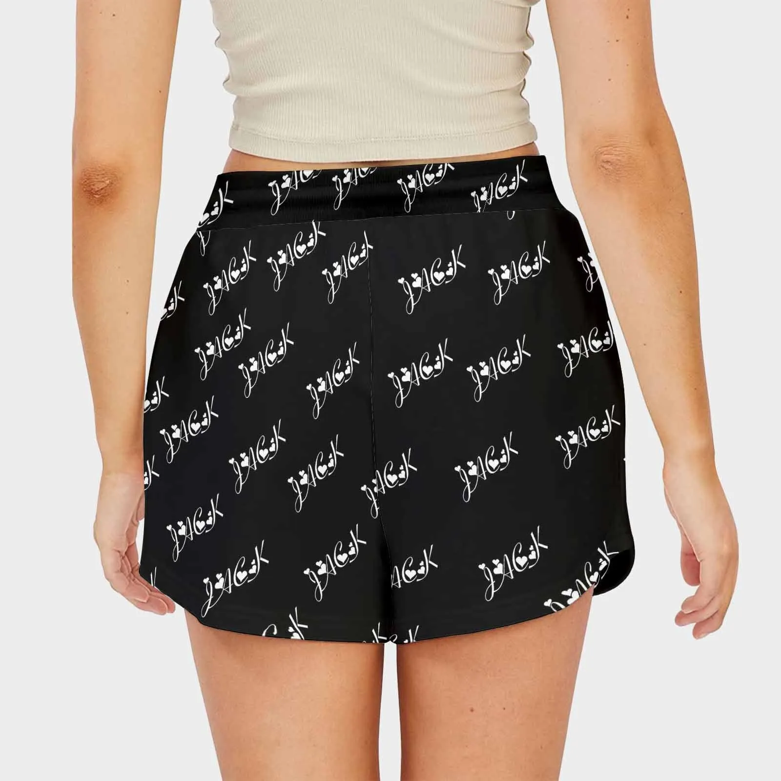 Custom Name Mid-Length Board Shorts Swim Trunks for Her Add Personalized Text Design Your Own Shorts