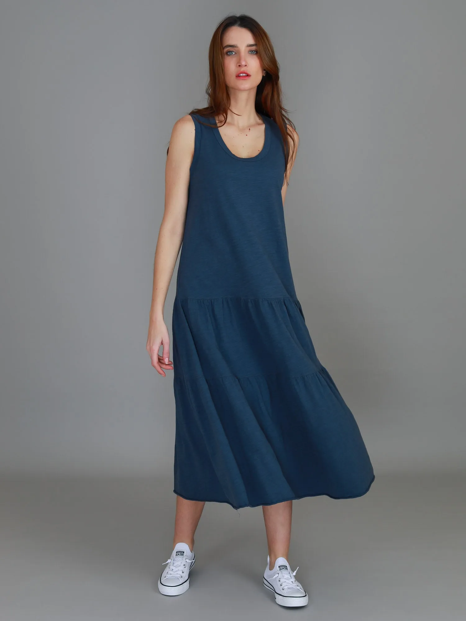 Ella Tiered Midi Dress