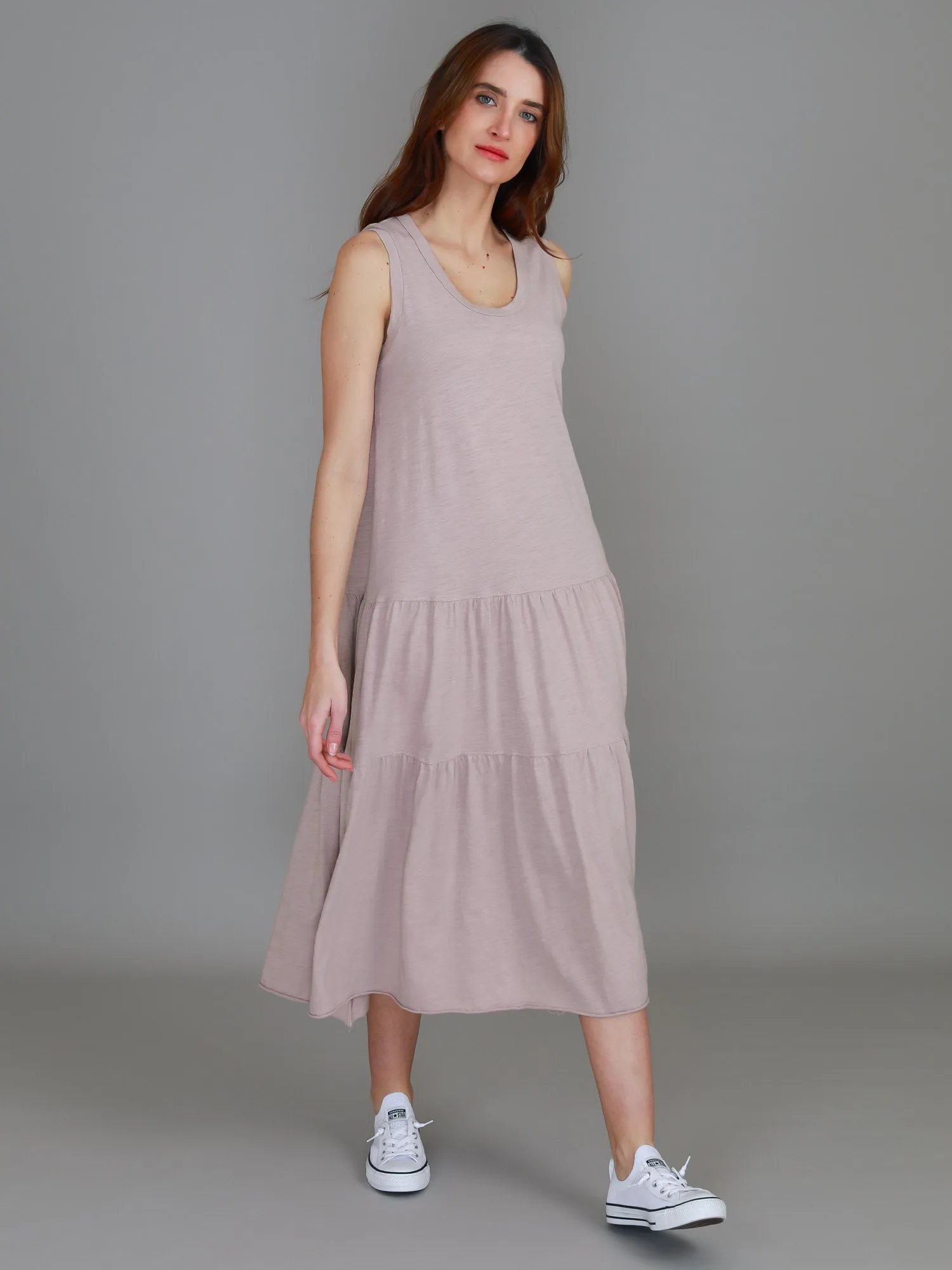 Ella Tiered Midi Dress