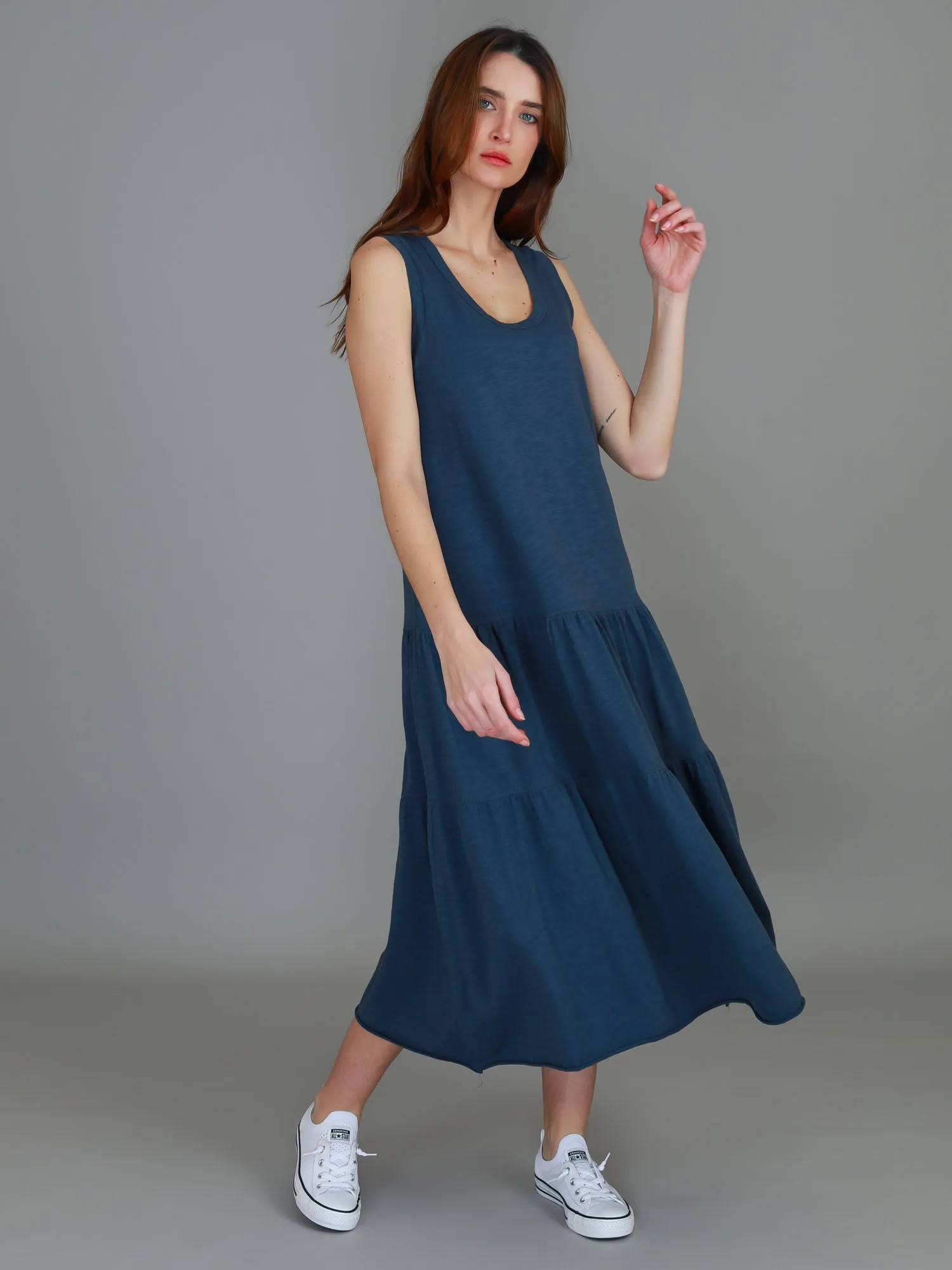 Ella Tiered Midi Dress