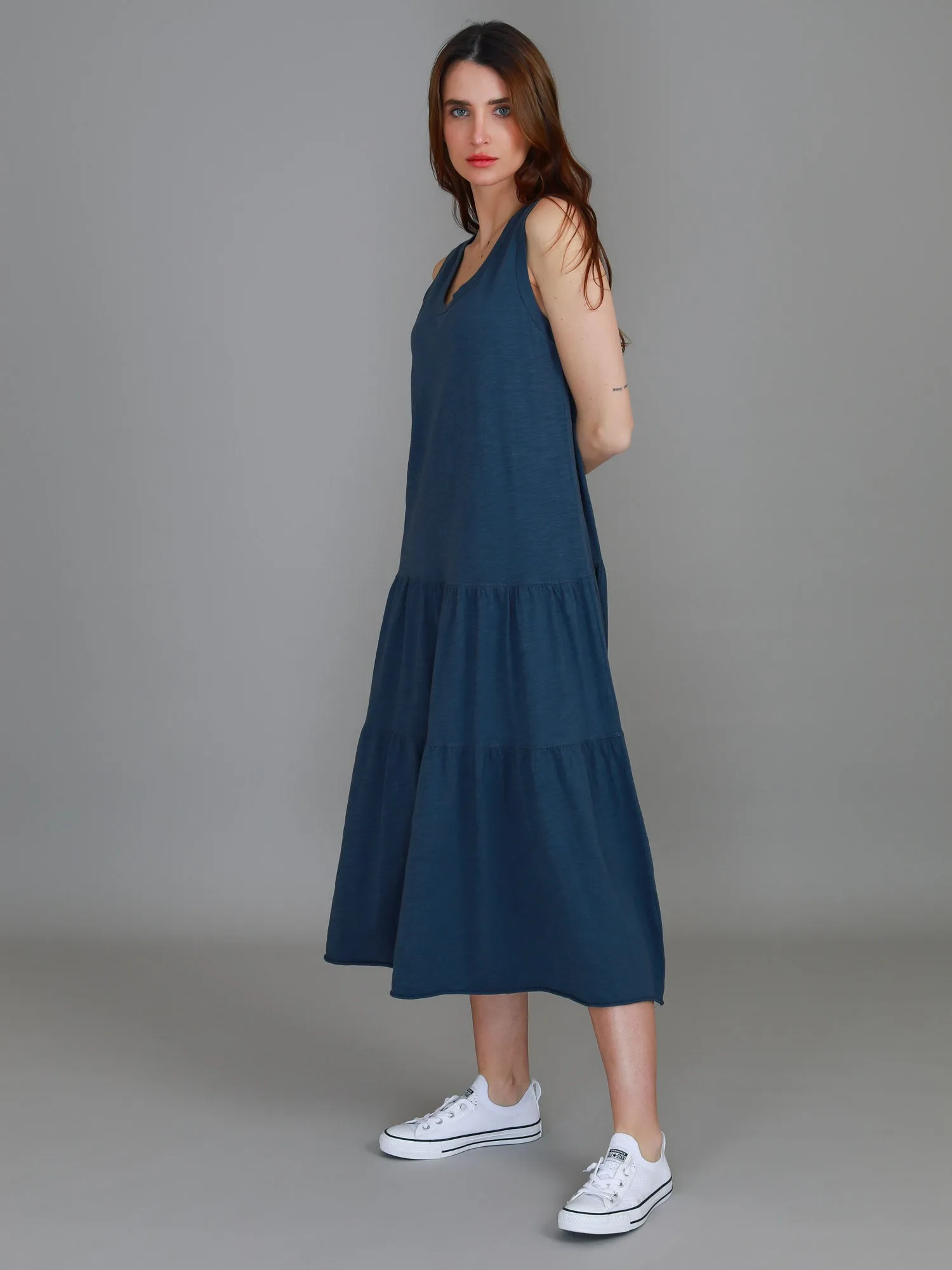 Ella Tiered Midi Dress