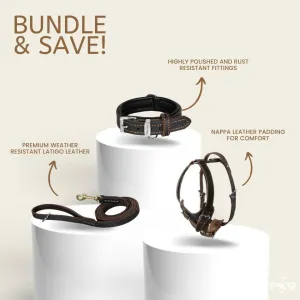 Exclusive Limited Edition Leather Series Bundle - Premium Handcrafted Dog Accessories - Save 20%!