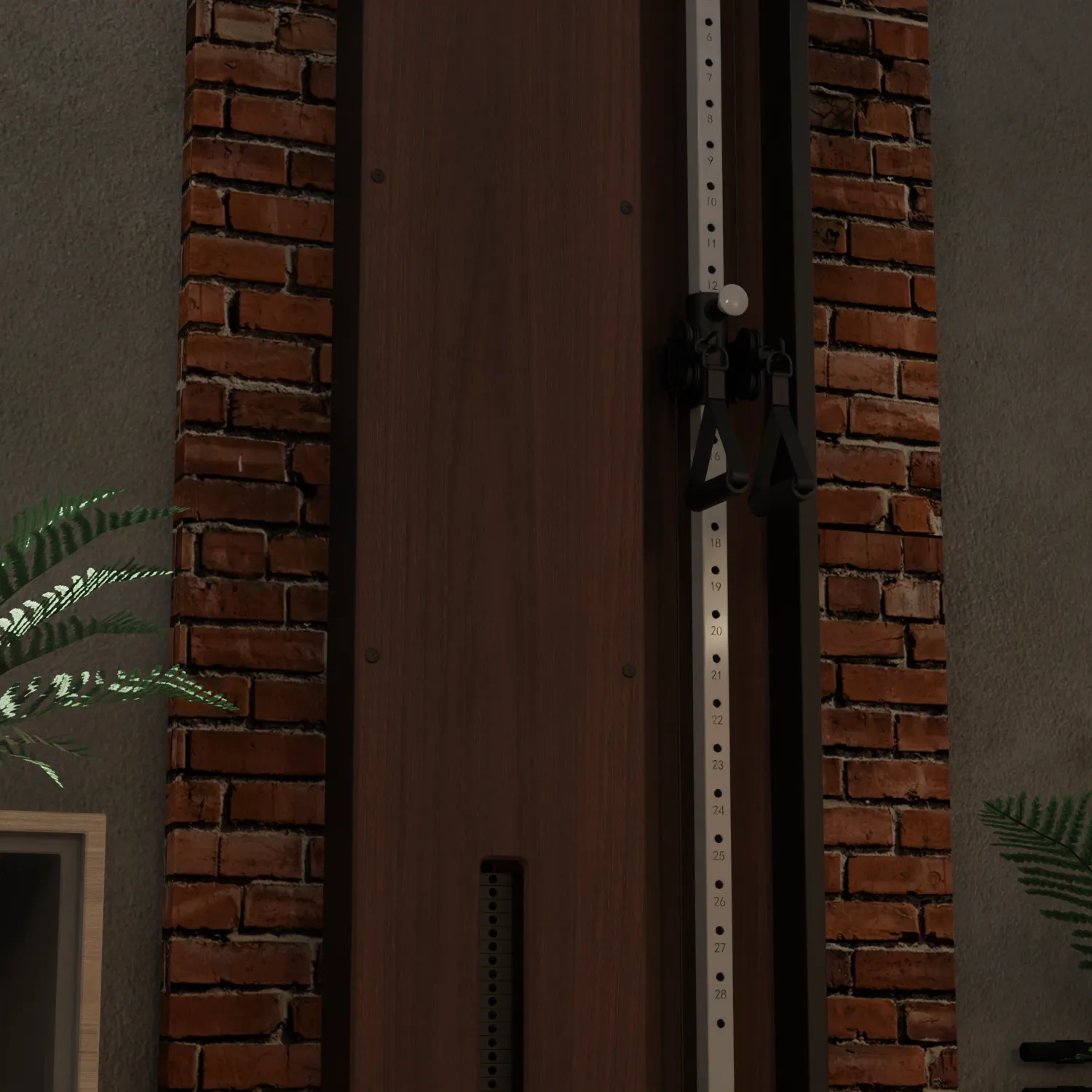 Flow 7 Walnut - Wall Mounted Functional Trainer