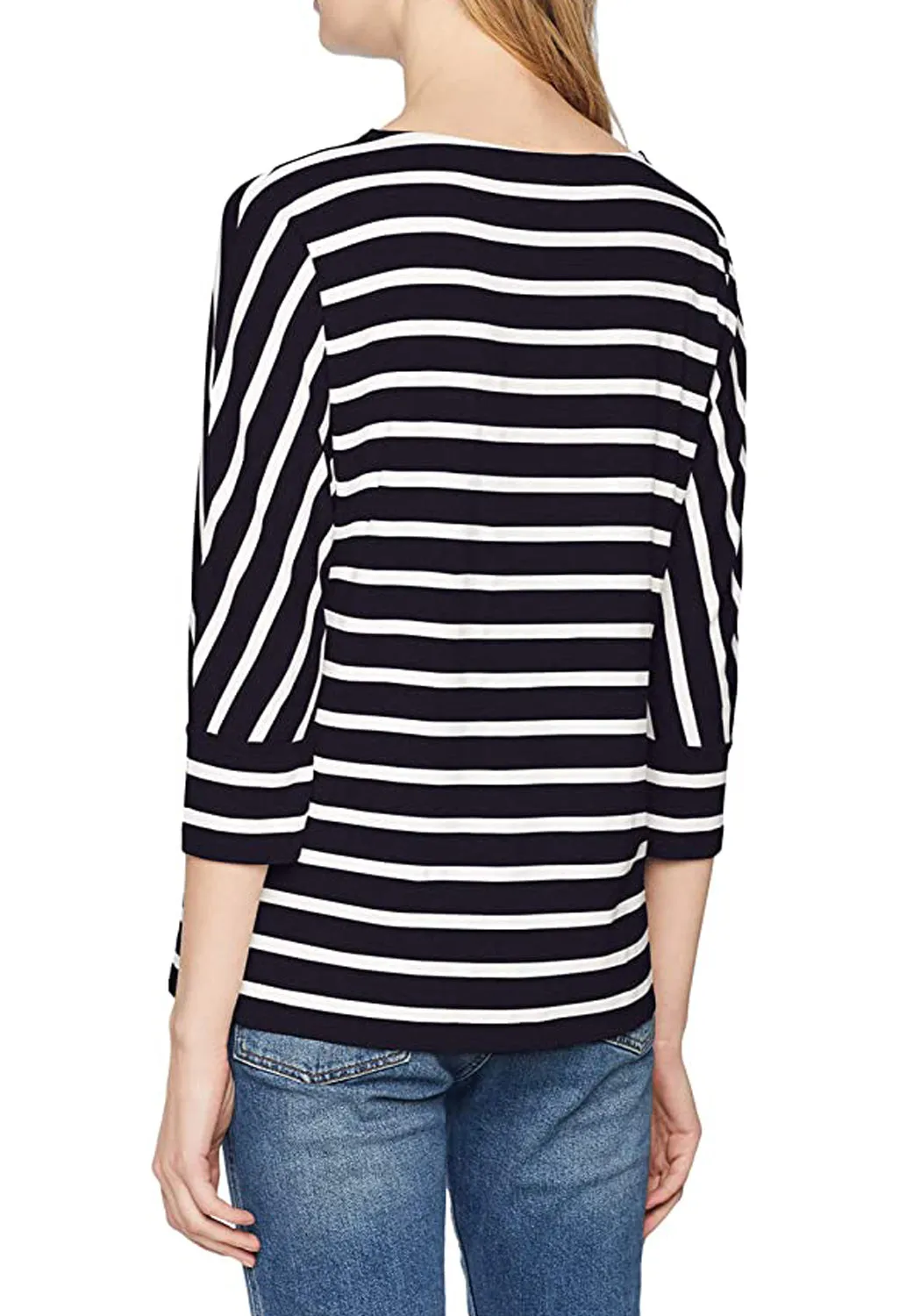 Gerry Weber navy stripe top with printed front