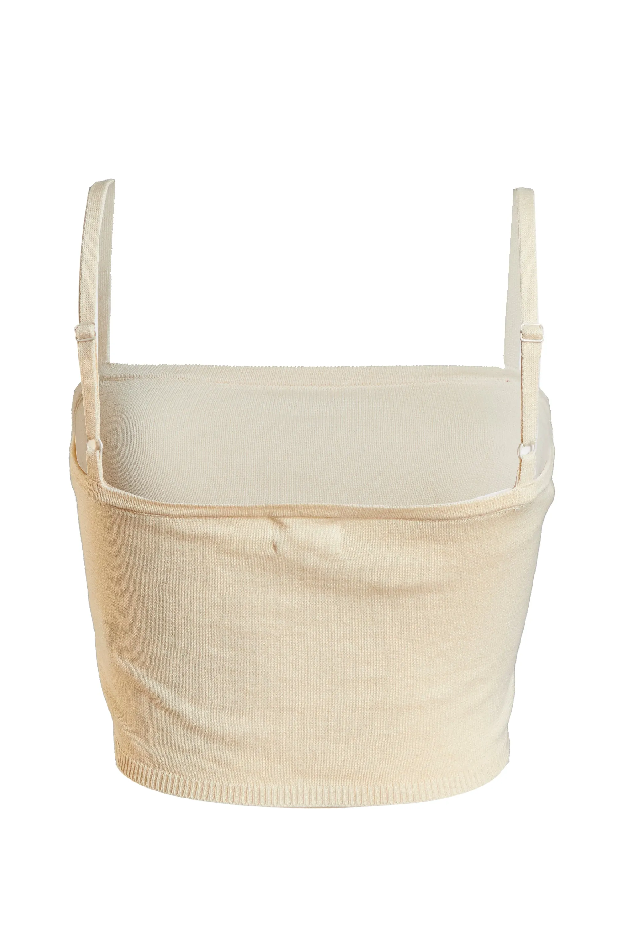 Glamorous Womens Cream Crop Top
