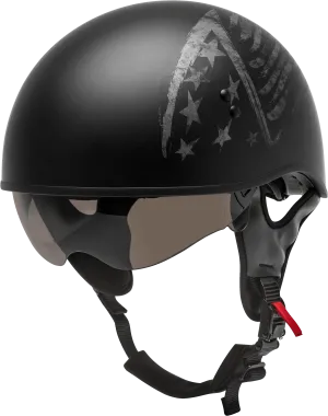 GMax 72-5647 HH-65 'Bravery' Half HelmetMatte Black/Grey