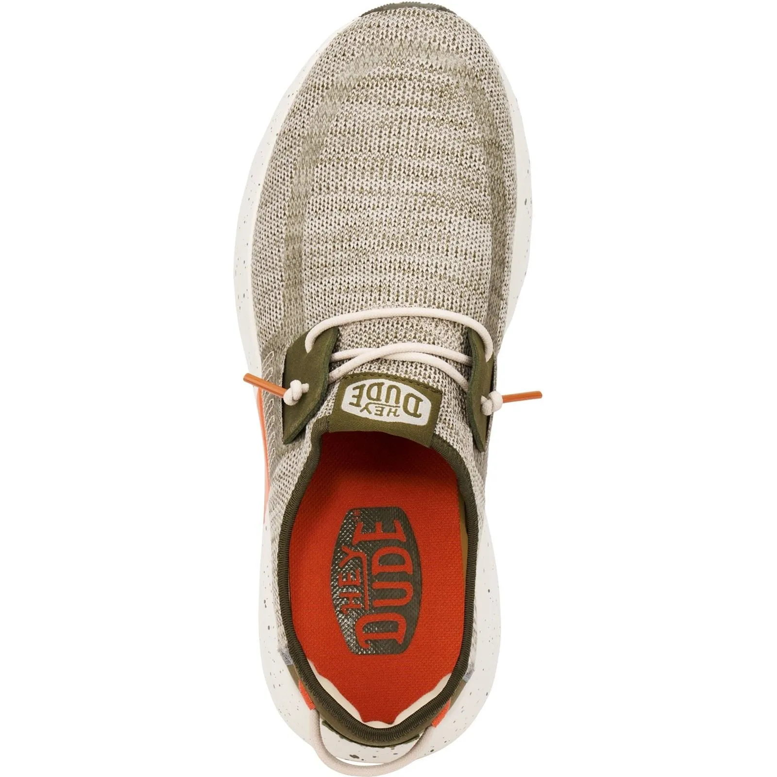 HEYDUDE Sirocco Sport Mode Nylon Men's Green/Dusty Olive/Orange Trainers