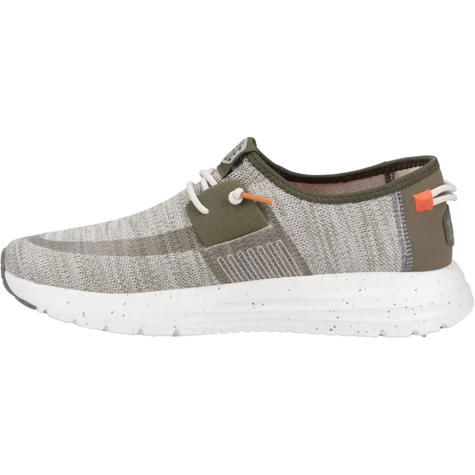 HEYDUDE Sirocco Sport Mode Nylon Men's Green/Dusty Olive/Orange Trainers