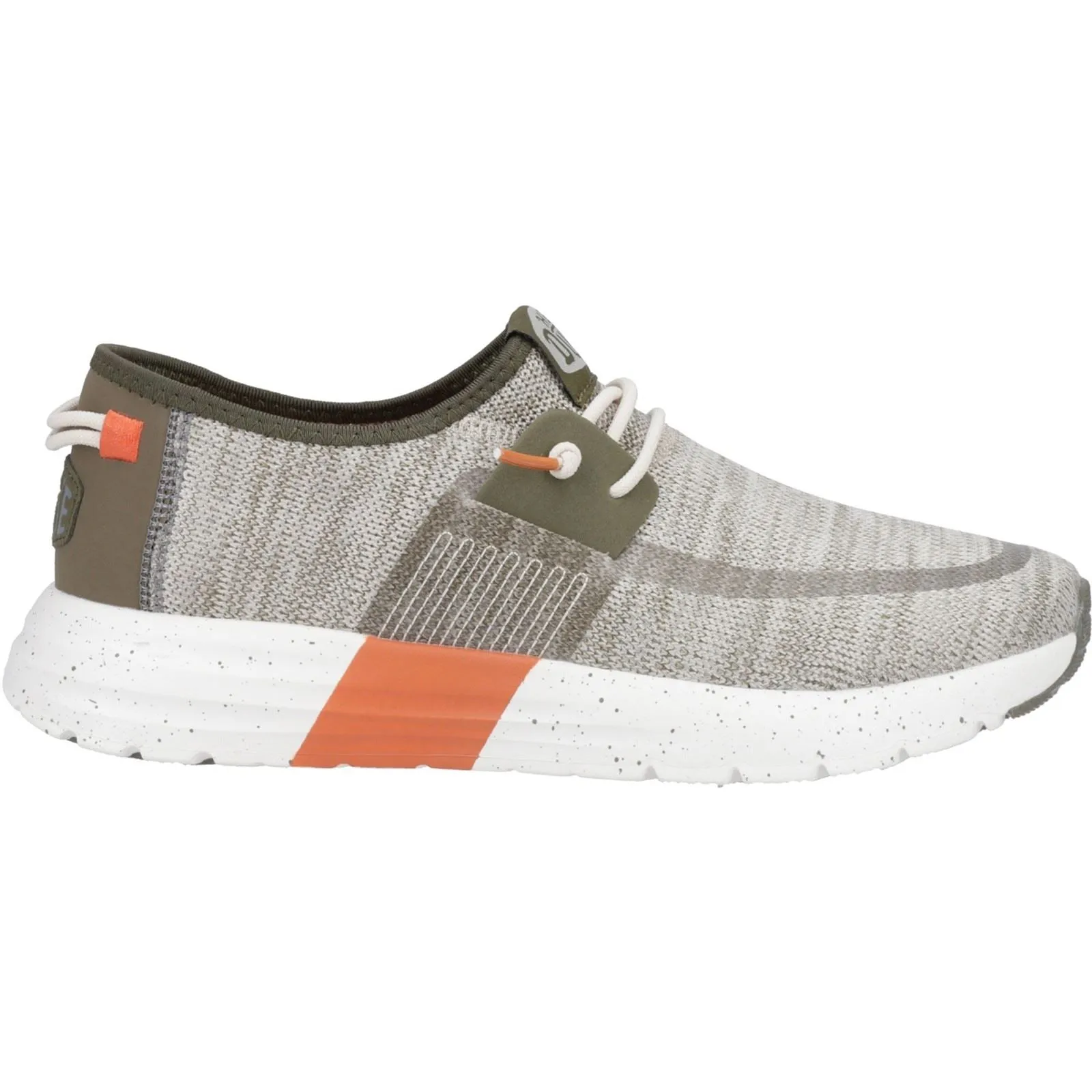 HEYDUDE Sirocco Sport Mode Nylon Men's Green/Dusty Olive/Orange Trainers
