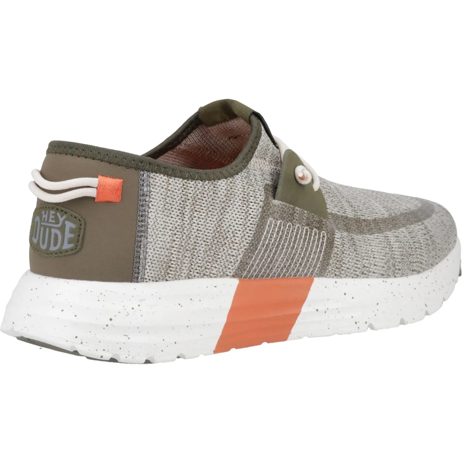 HEYDUDE Sirocco Sport Mode Nylon Men's Green/Dusty Olive/Orange Trainers