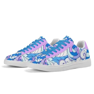 Imi Low Top Faux Leather Skate Sneakers