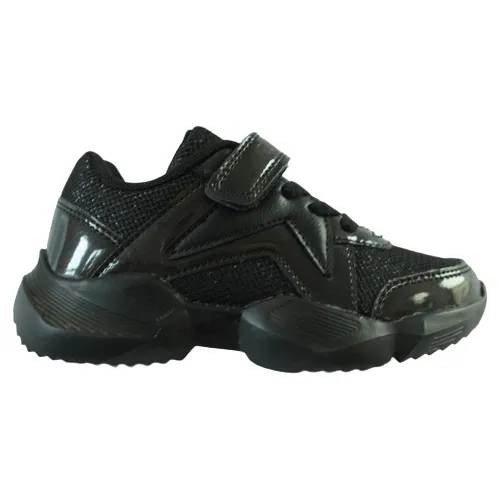 Lelli Kelly Velcro Trainers - Sabelle 8385 - Black Patent