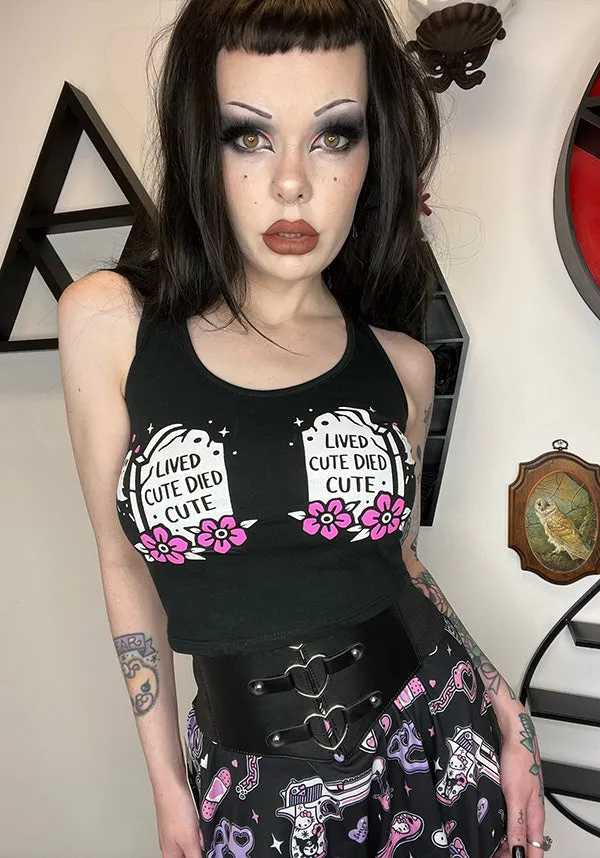 Lived Cute Died Cute Cropped | TANK TOP*