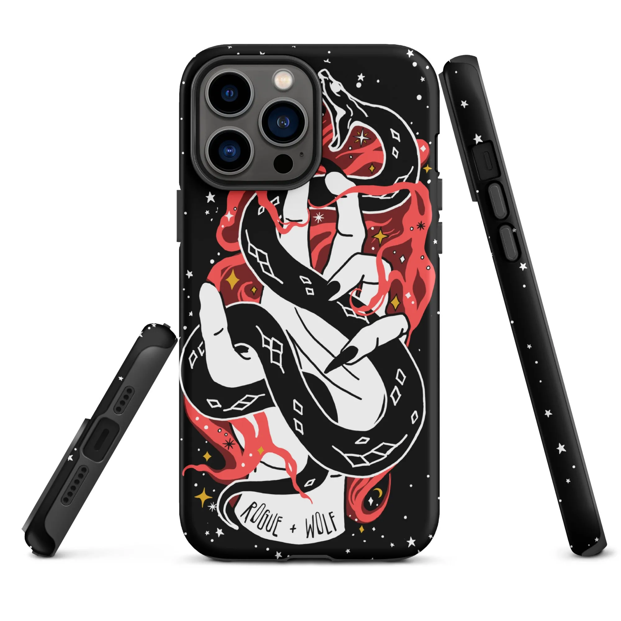 Love Bite Tough Phone Case for iPhone - Shockproof Goth Anti-Scratch Cover Witchy Phone Accessories