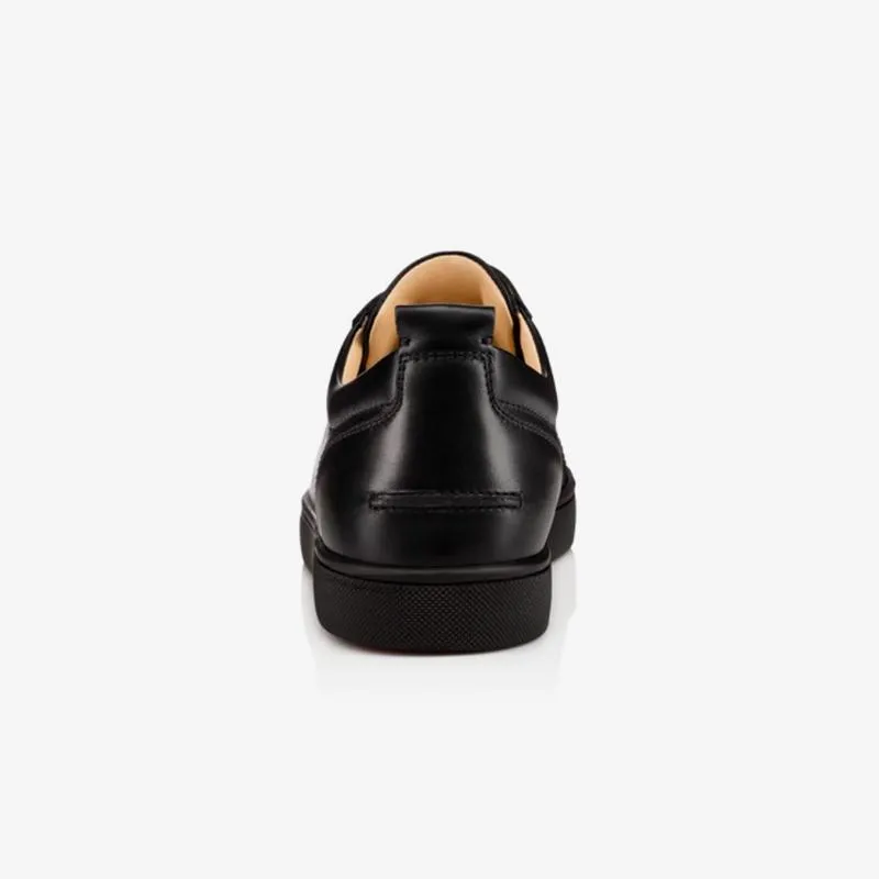 Low Trainers Plain Leather Sneakers