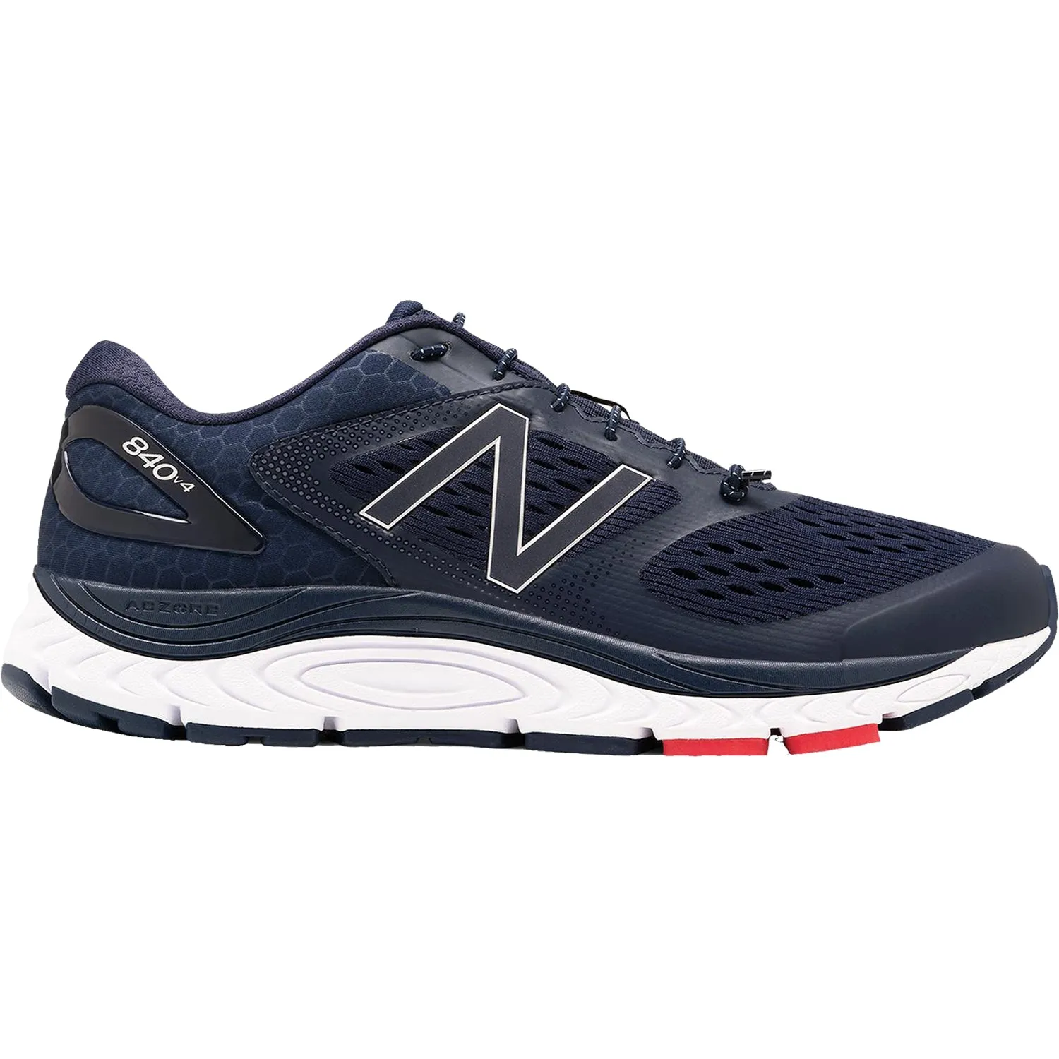 Men's New Balance M840BP4 Running Shoes Pigment/White/Team Red Synthetic Mesh