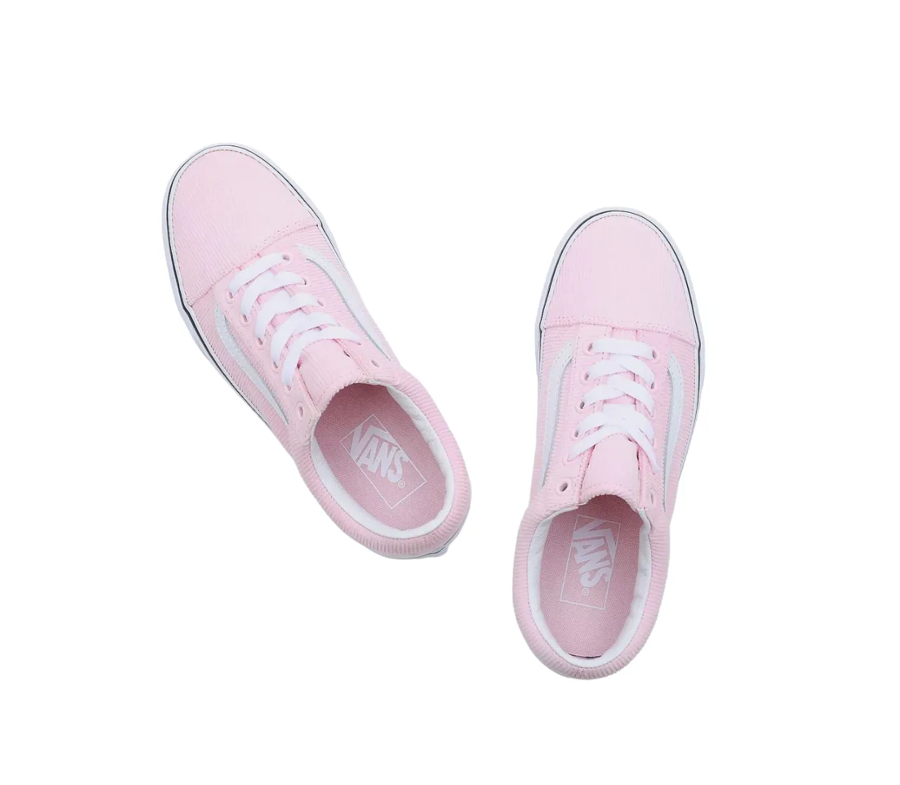 Mens Vans Old Skool Mini Cord Shoes Pink