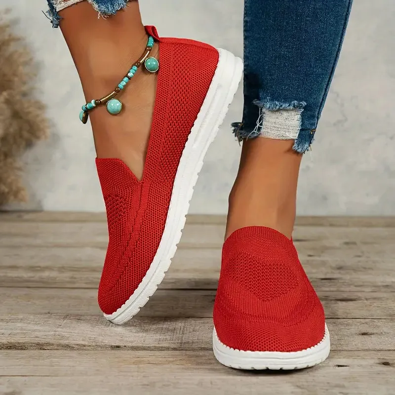 Modern and airy slip-on trainers