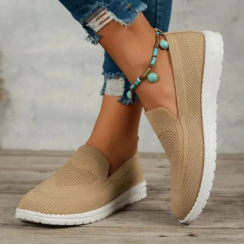 Modern and airy slip-on trainers