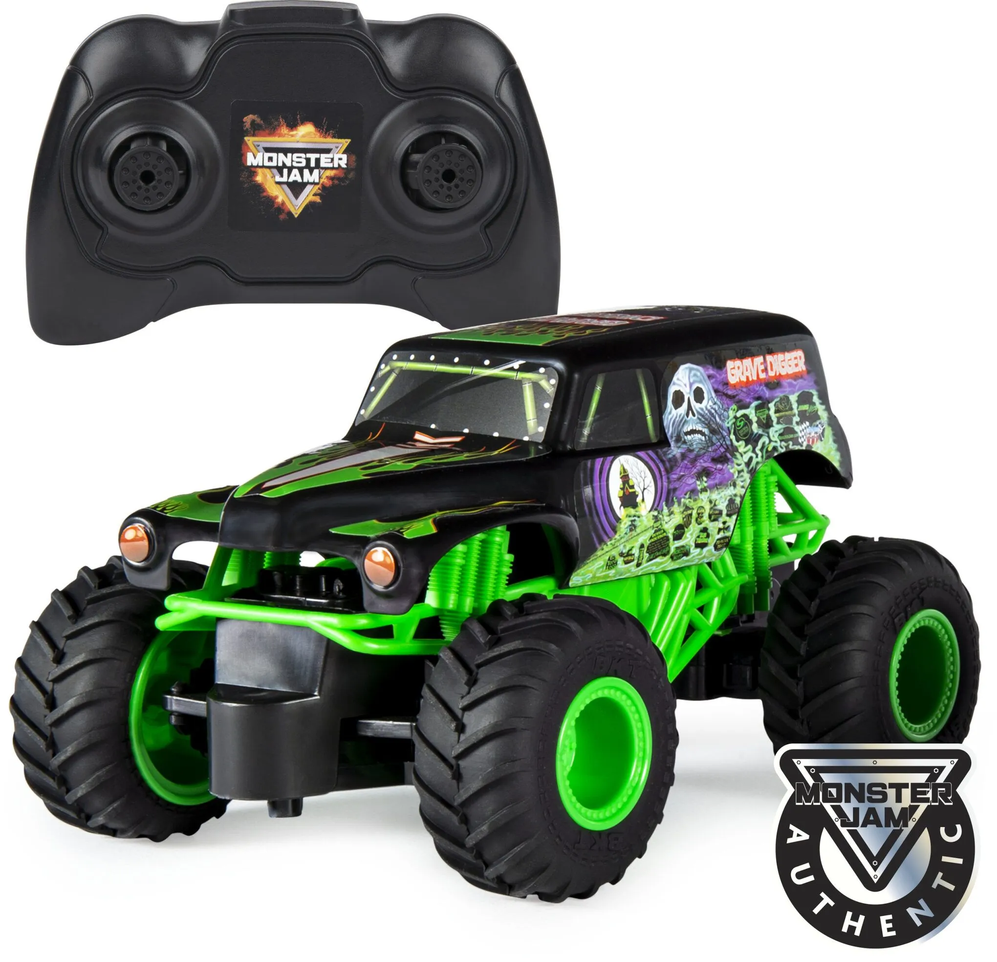 Monster Jam 1:24 2.4 GHz Remote Control Grave Digger
