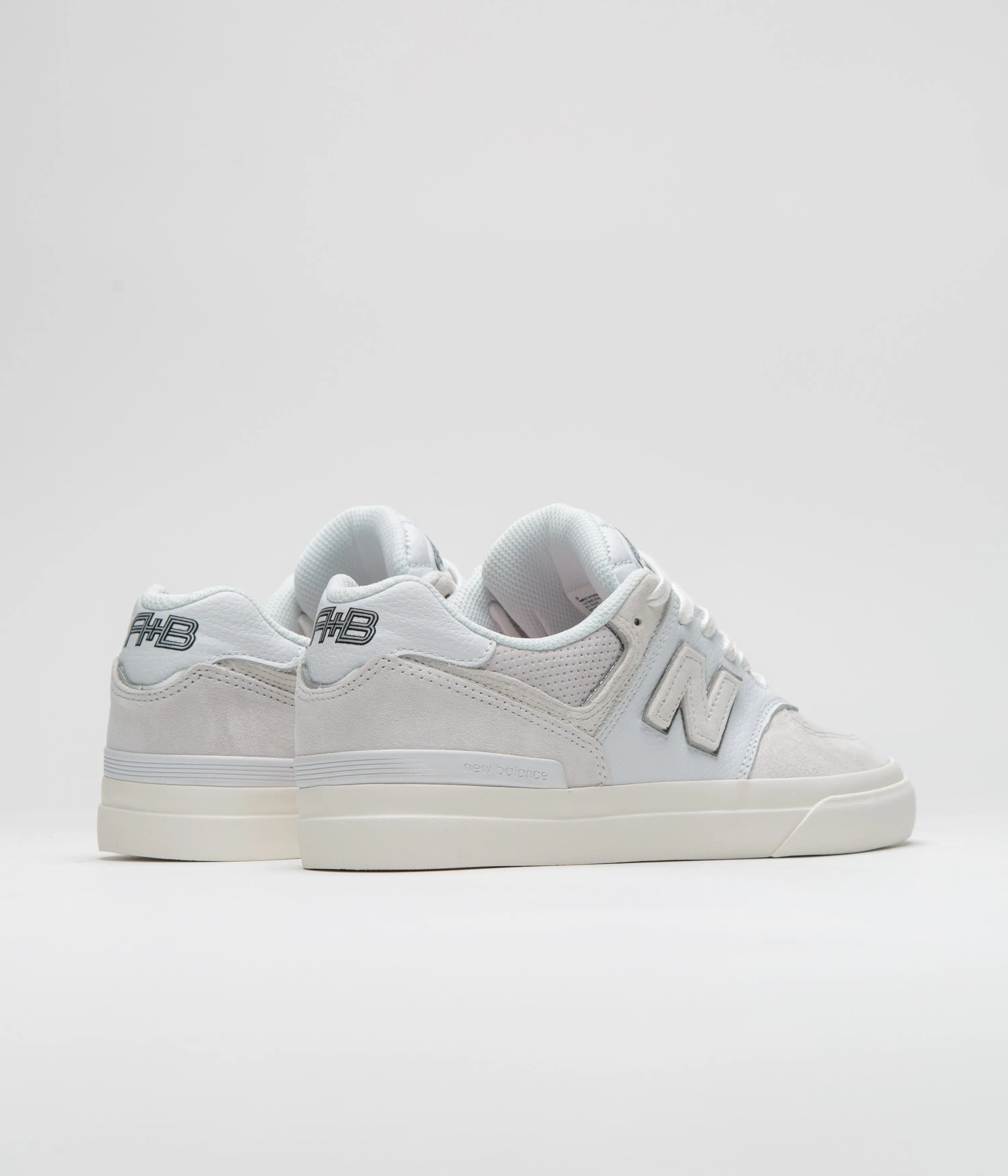 New Balance Numeric x Arrow & Beast 574 Shoes - White / Grey