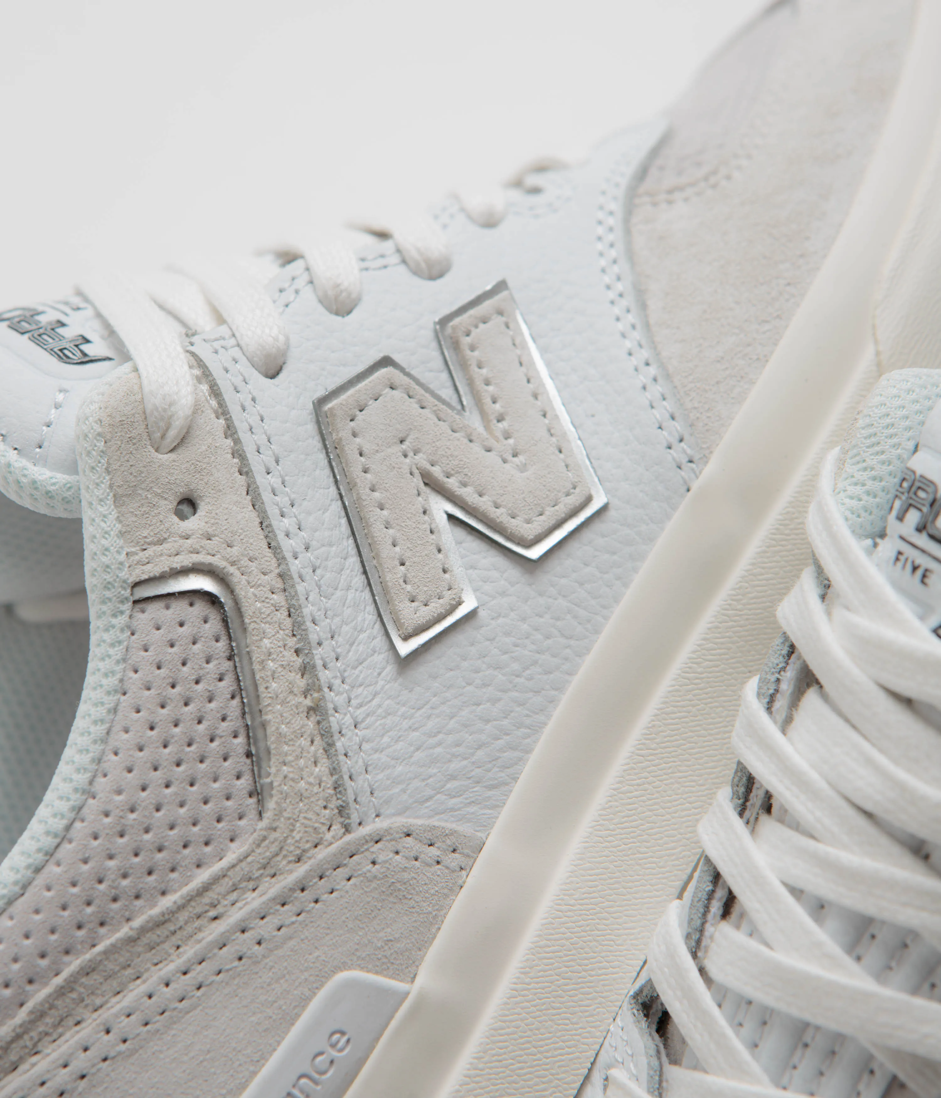 New Balance Numeric x Arrow & Beast 574 Shoes - White / Grey