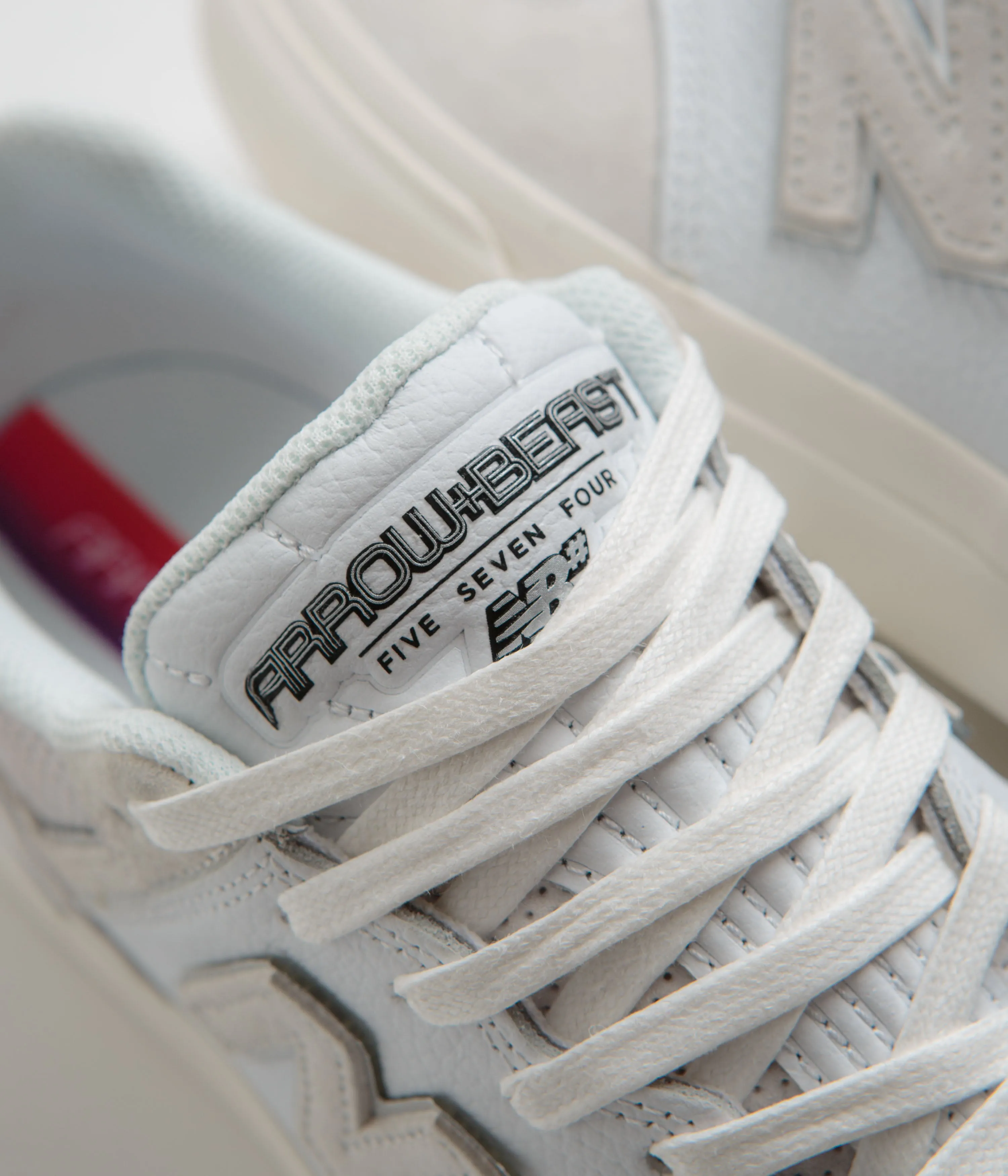 New Balance Numeric x Arrow & Beast 574 Shoes - White / Grey