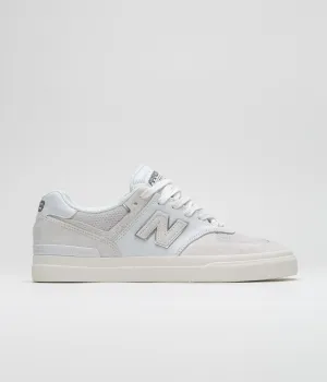 New Balance Numeric x Arrow & Beast 574 Shoes - White / Grey