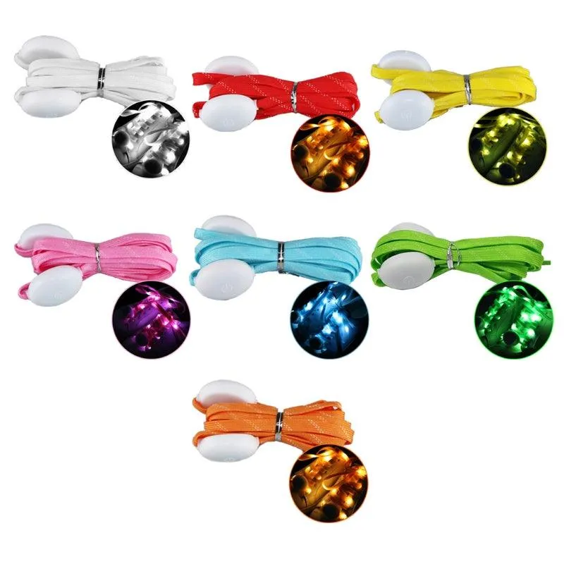Night Running LED Luminous Flat Shoelaces
