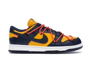 NIKE DUNK LOW OFF-WHITE UNIVERSITY GOLD MIDNIGHT NAVY