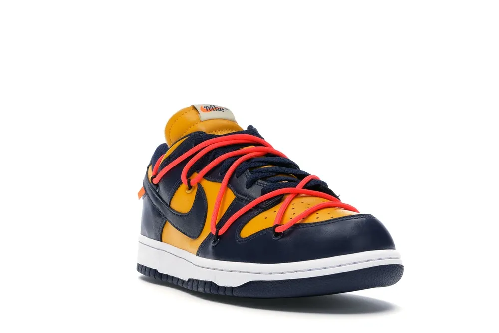 NIKE DUNK LOW OFF-WHITE UNIVERSITY GOLD MIDNIGHT NAVY
